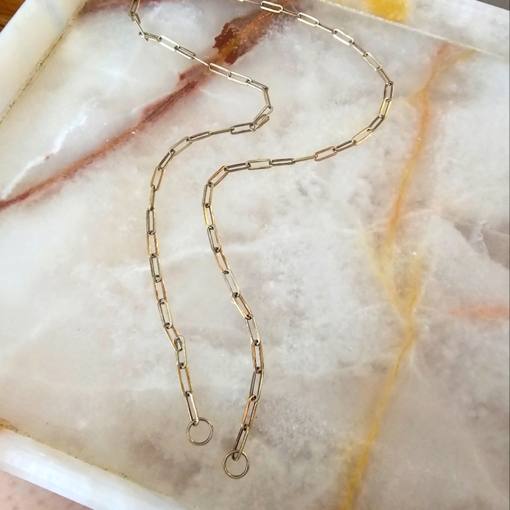 925 Gold Plated Open Chain Necklace (For Connectors)